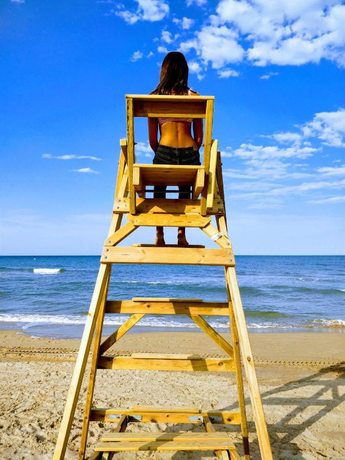 Apto con Vistas al Mar Playa de Piles Exterior foto