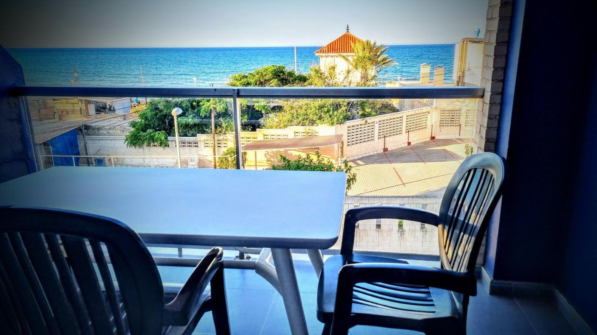 Apto con Vistas al Mar Playa de Piles Exterior foto